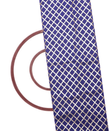 midnight blue checks pattern gotta raw silk fabric